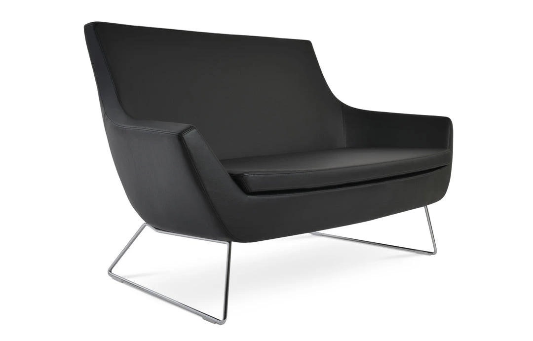 SohoConcept Rebecca Two Seater Wire Sled Base Sofa 13 SohoConcept Rebecca Two Seater Wire Sled Base Sofa