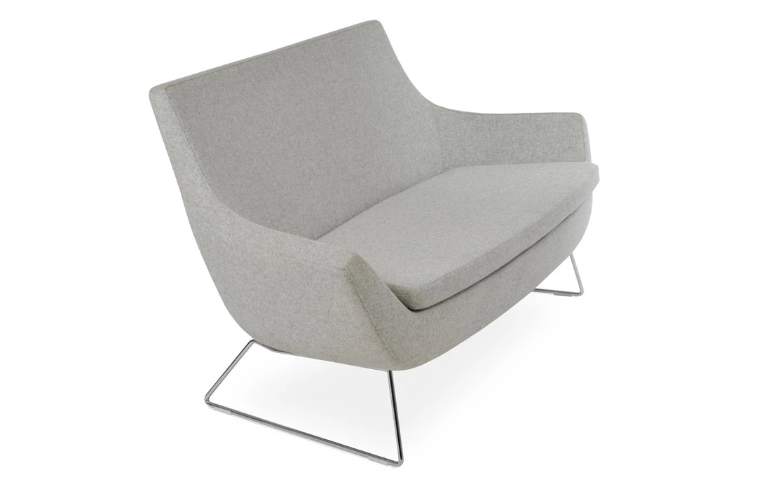 SohoConcept Rebecca Two Seater Wire Sled Base Sofa 16 SohoConcept Rebecca Two Seater Wire Sled Base Sofa