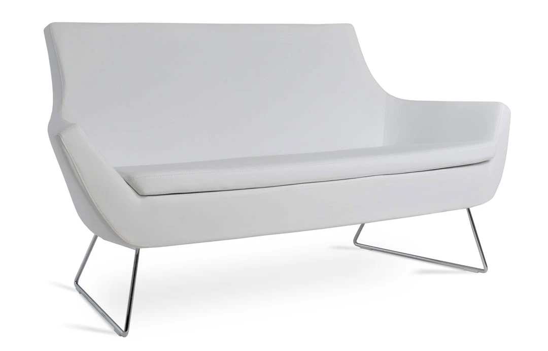 SohoConcept Rebecca Two Seater Wire Sled Base Sofa 14 SohoConcept Rebecca Two Seater Wire Sled Base Sofa