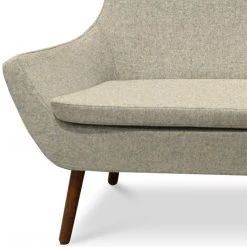 SohoConcept Modern Living Rebecca Wood Two Seater Sofa