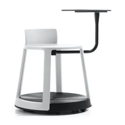 Toou Revo Low Stool With Writing Tablet Dining Benches