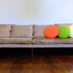 Bend Round Throw Pillow