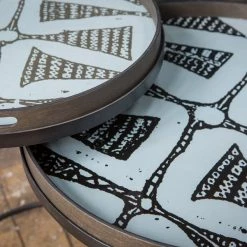 Ethnicraft Round Tray Side Table