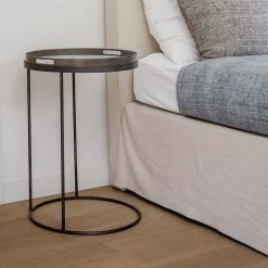 Ethnicraft Round Tray Side Table