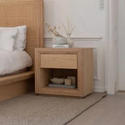 Harbour San Bianco Nightstand Modern Bedroom