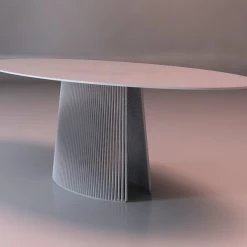 B&T Seri Wood Ellipse Table