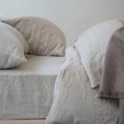 Area Modern Bedroom Simone Natural Fitted Sheet