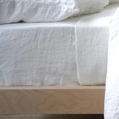 Area Simone White Flat Sheet