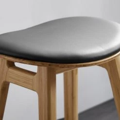 Greenington Skol Upholstered Leather Seat Stool