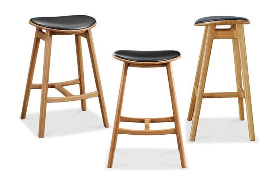 Greenington Skol Upholstered Leather Seat Stool 10 Greenington Skol Upholstered Leather Seat Stool