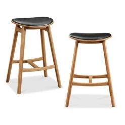 Greenington Skol Upholstered Leather Seat Stool