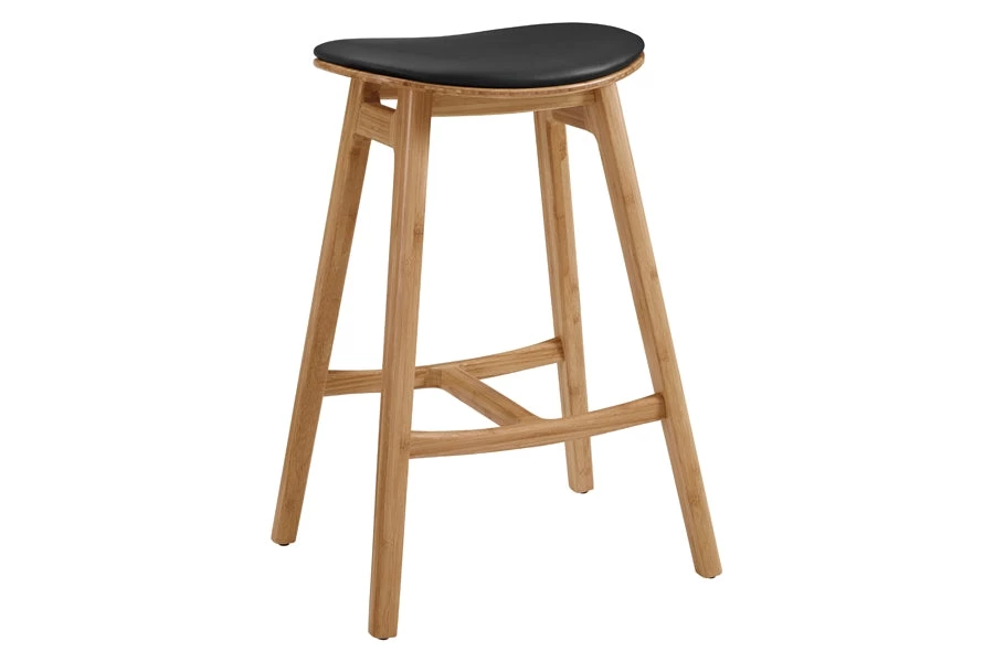 Greenington Skol Upholstered Leather Seat Stool 7 Greenington Skol Upholstered Leather Seat Stool