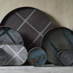 Ethnicraft Slate Glass Tray