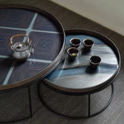Ethnicraft Slate Glass Tray