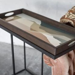 Ethnicraft Slate Glass Tray