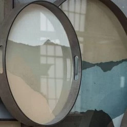 Ethnicraft Slate Glass Tray