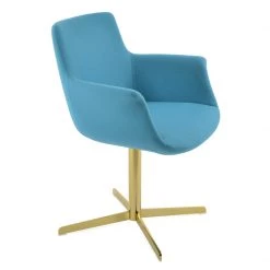 SohoConcept Modern Dining Bottega Arm 4 Star Swivel Chair