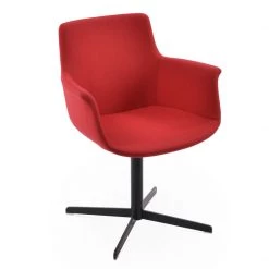 SohoConcept Modern Dining Bottega Arm 4 Star Swivel Chair