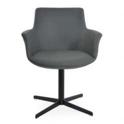 SohoConcept Modern Dining Bottega Arm 4 Star Swivel Chair