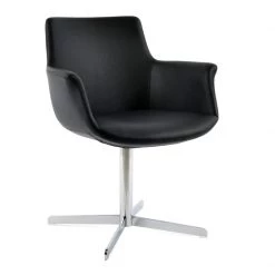 SohoConcept Modern Dining Bottega Arm 4 Star Swivel Chair