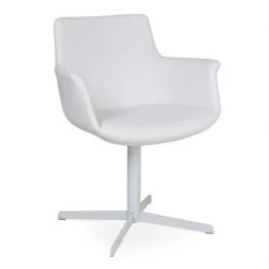 SohoConcept Modern Dining Bottega Arm 4 Star Swivel Chair