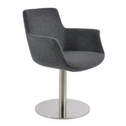 SohoConcept Modern Living Bottega Arm Round Swivel Chair