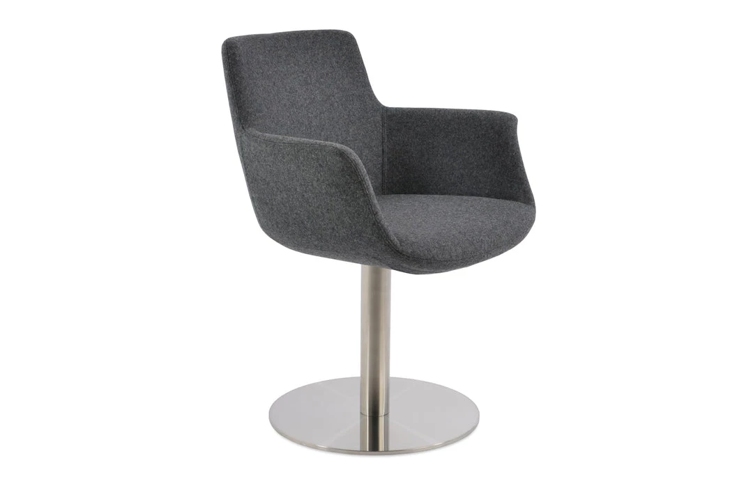 SohoConcept Modern Living Bottega Arm Round Swivel Chair 3 SohoConcept Modern Living Bottega Arm Round Swivel Chair