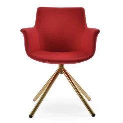 SohoConcept Modern Dining Bottega Swivel Stick Arm Chair