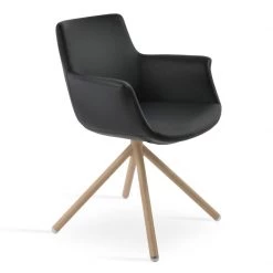 SohoConcept Modern Dining Bottega Swivel Stick Arm Chair