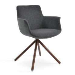 SohoConcept Modern Dining Bottega Swivel Stick Arm Chair