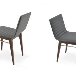 SohoConcept Modern Dining Corona Full Upholstery Wood Dining Chair