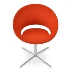 SohoConcept Modern Dining Crescent 4 Star Swivel Dining Chair