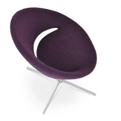 SohoConcept Modern Dining Crescent 4 Star Swivel Dining Chair