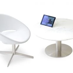 SohoConcept Modern Dining Crescent 4 Star Swivel Dining Chair