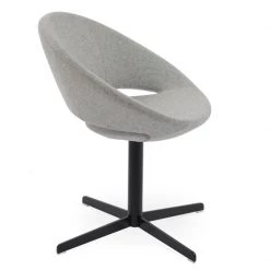 SohoConcept Modern Dining Crescent 4 Star Swivel Dining Chair