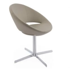 SohoConcept Modern Dining Crescent 4 Star Swivel Dining Chair