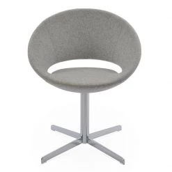 SohoConcept Modern Dining Crescent 4 Star Swivel Dining Chair
