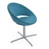 SohoConcept Modern Dining Crescent 4 Star Swivel Dining Chair