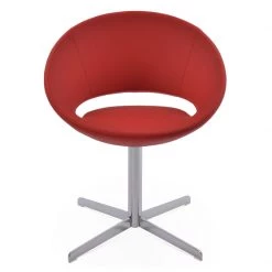 SohoConcept Modern Dining Crescent 4 Star Swivel Dining Chair