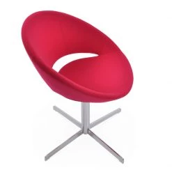 SohoConcept Modern Dining Crescent 4 Star Swivel Dining Chair
