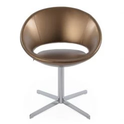 SohoConcept Modern Dining Crescent 4 Star Swivel Dining Chair
