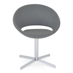 SohoConcept Modern Dining Crescent 4 Star Swivel Dining Chair
