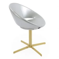 SohoConcept Modern Dining Crescent 4 Star Swivel Dining Chair