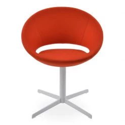 SohoConcept Modern Dining Crescent 4 Star Swivel Dining Chair
