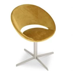 SohoConcept Modern Dining Crescent 4 Star Swivel Dining Chair