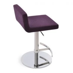 SohoConcept Dallas Piston Stool T-Foot Rest Round Base 18 SohoConcept Dallas Piston Stool T-Foot Rest Round Base