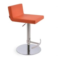 SohoConcept Dallas Piston Stool T-Foot Rest Round Base 22 SohoConcept Dallas Piston Stool T-Foot Rest Round Base