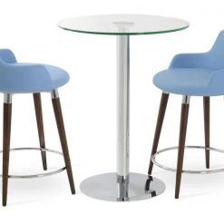 SohoConcept Dervish Wood Counter Stool