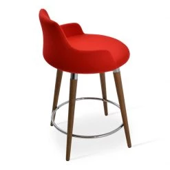 SohoConcept Dervish Wood Counter Stool