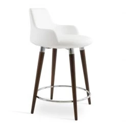 SohoConcept Dervish Wood Counter Stool